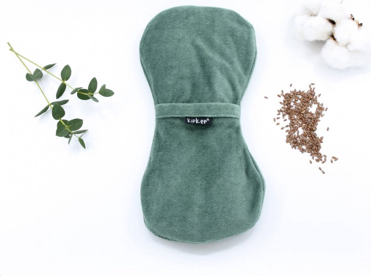 Kipkep woller warmtekussen groen