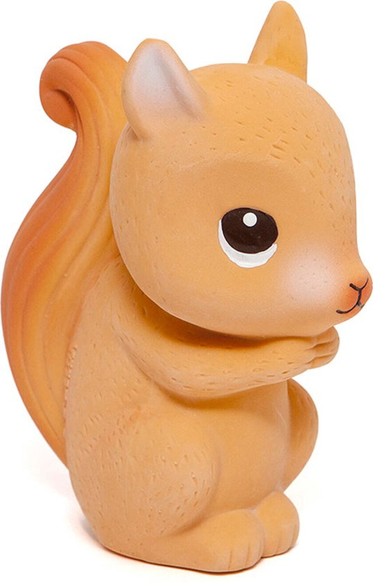 100% natural rubber toy Silas the Squirrel - bad- en bijtspeeltje