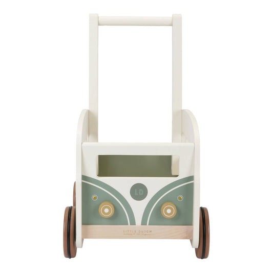 Vintage loopwagen Little Dutch - groen