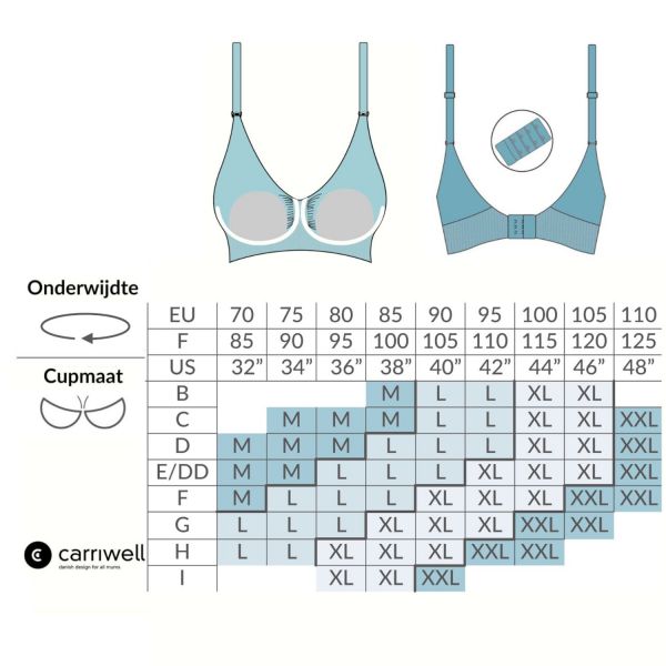 Carriwell padded maternity & nursing bra MT-M