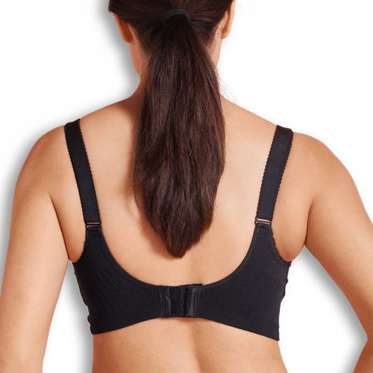 Carriwell padded maternity & nursing bra XXL black - B-04-4A
