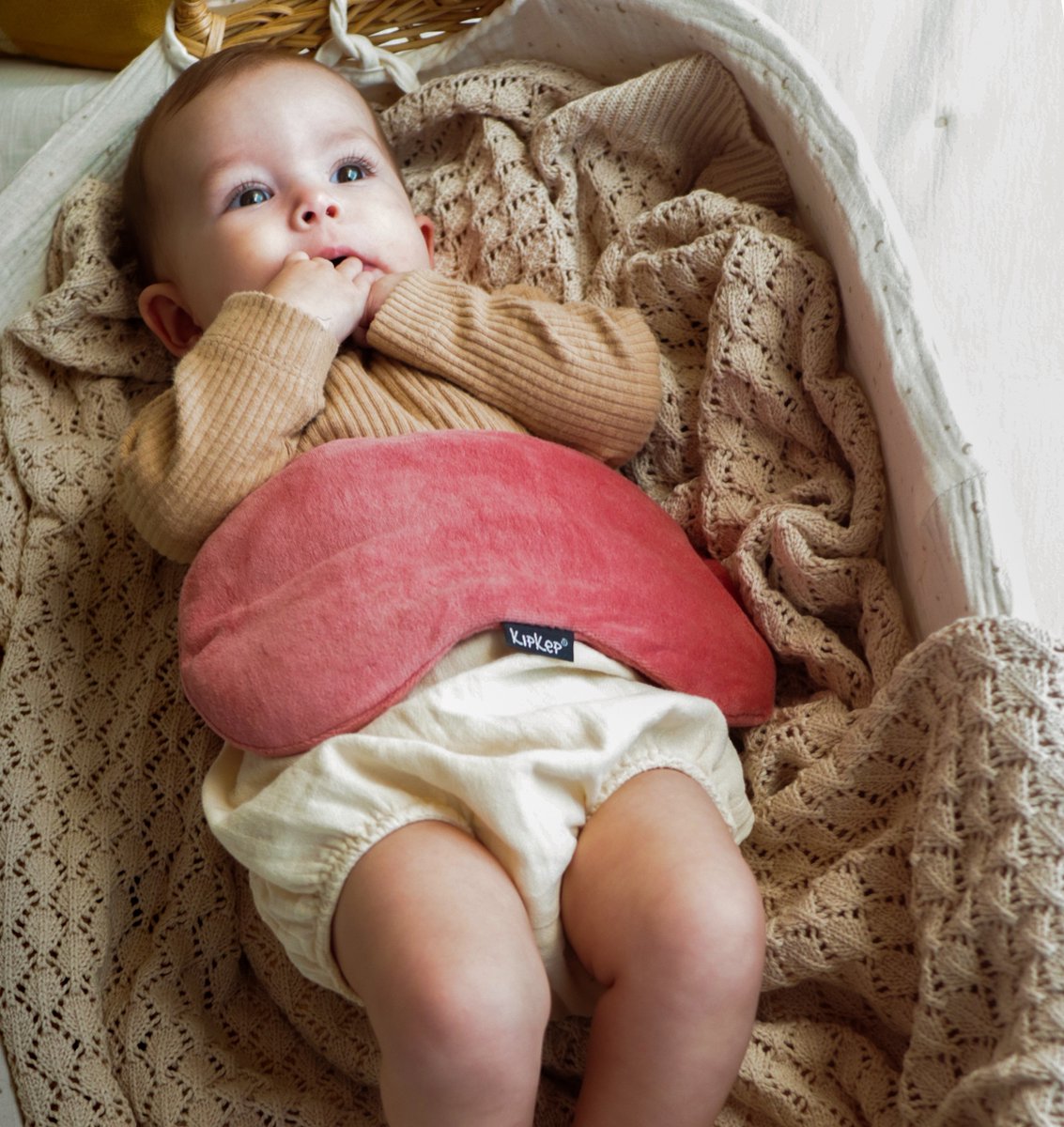 Kipkep woller warmtekussen rose