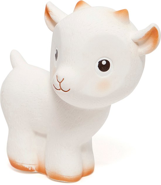 100% natural rubber toy George the Goat - bad- en badspeeltje