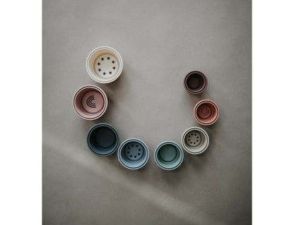 Mushie stacking cups