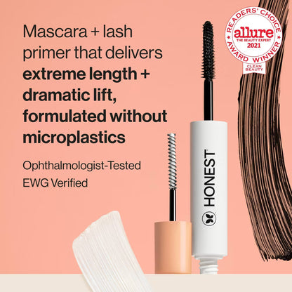 Honest Beauty Extreme Length 2-in-1 Mascara and Lash Primer with Jojoba Esters