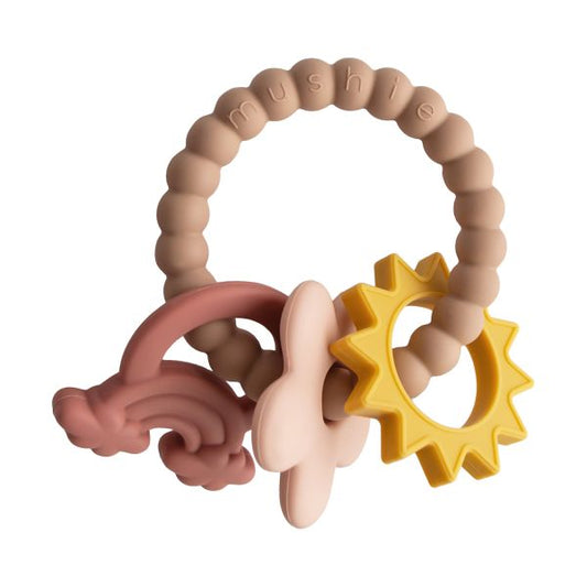 Mushie nature teeting ring