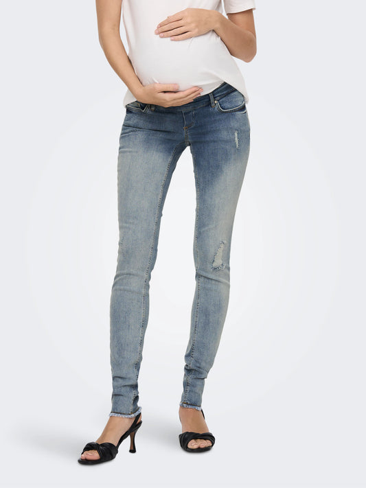 OLMBLUSH Mid waist Skinny fit Jeans | Midden blauw | Only