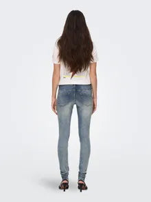 OLMBLUSH Mid waist Skinny fit Jeans | Midden blauw | Only