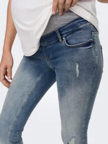 OLMBLUSH Mid waist Skinny fit Jeans | Midden blauw | Only