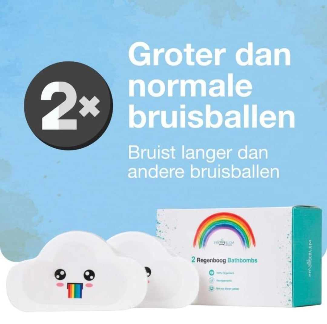 2 Regenboog Bathbombs