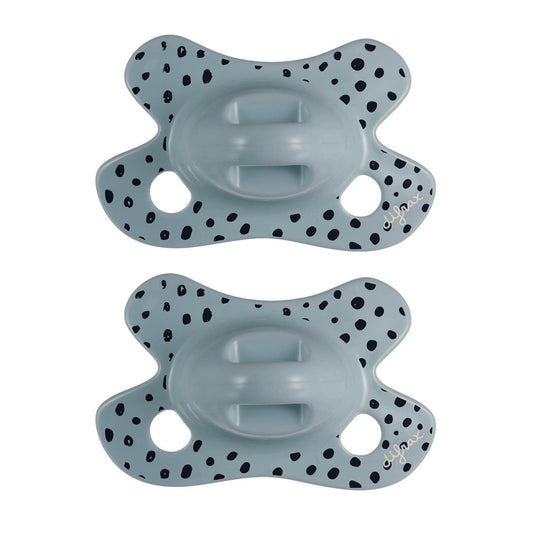 Difrax natural newborn grijs 2 stuks