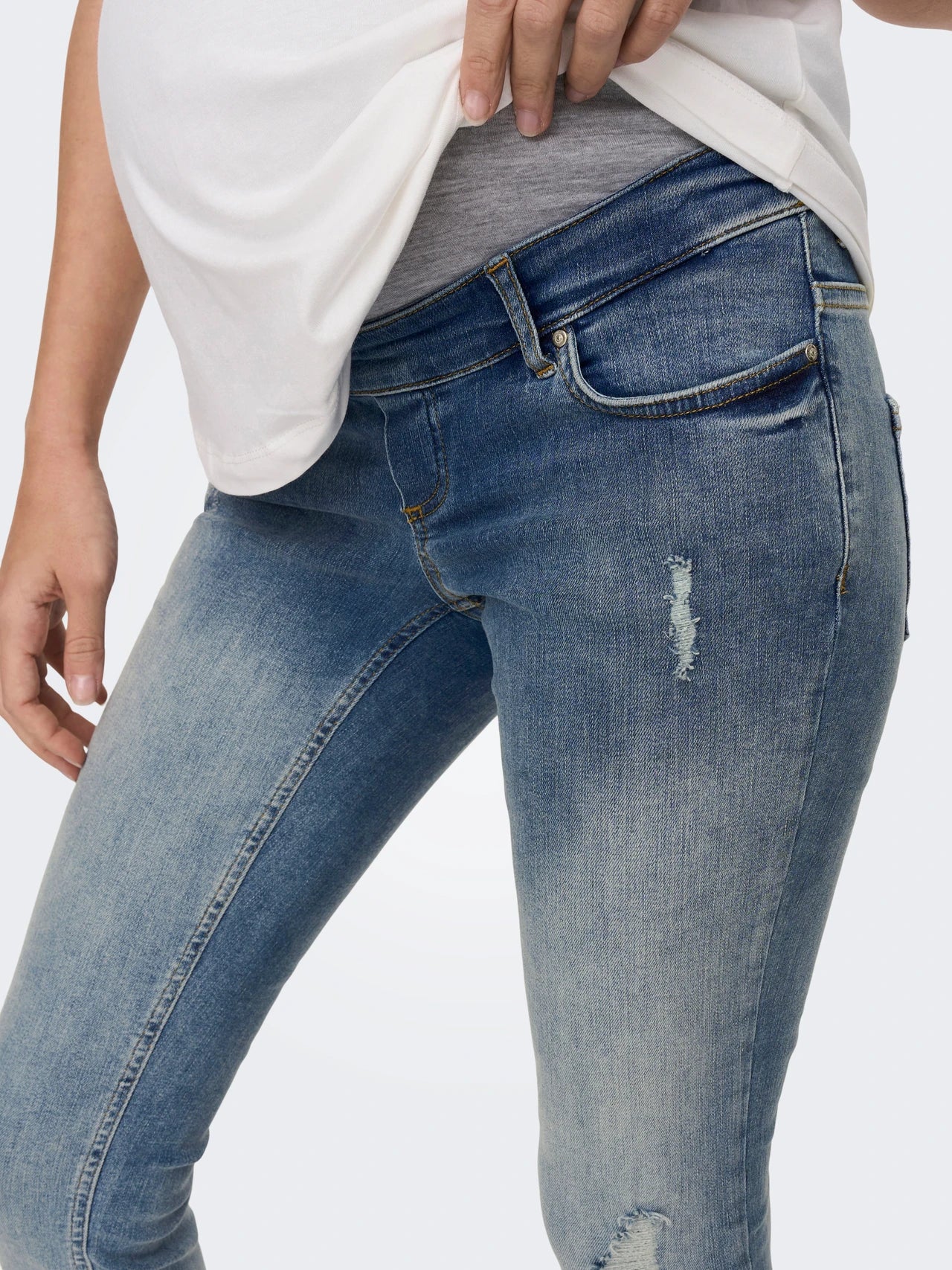 OLMBLUSH Mid waist Skinny fit Jeans | Midden blauw | Only