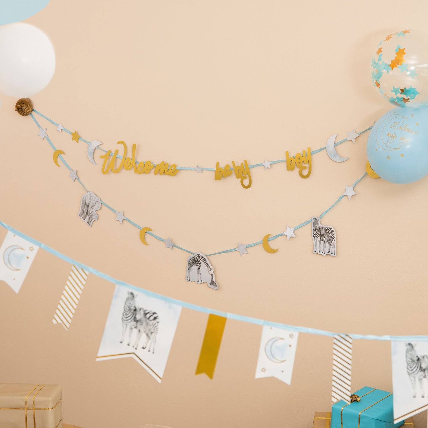 Safari slinger baby boy blue - 4m