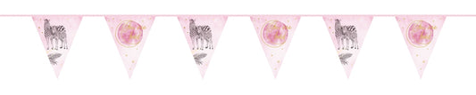 Vlaggenlijn baby safari girl 'You are loved' (6m)
